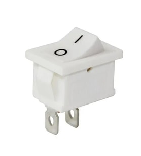 Powermaster IC-125B-1 Mini Beyaz Işıksız ON-OFF Anahtar