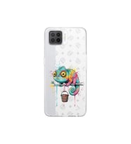 Oppo A73 ile Uyumlu Splash Bukalemun Tasarımlı Şeffaf Silikon Kılıf