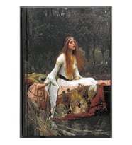 DEFFTER ART OF WORD/ THE LADY OF SHALOTT (J.WILLIAM WATERHOUSE) 14X20 SERT KAPAK ÇİZGİLİ DEFTER 96 Y