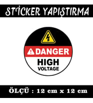 yüksek elektrik dikkat etiket sticker - 2 adet çıkartma araba motosiklet kask atv tablet pc buzdolabı otomobil bilgisayar uyumlu