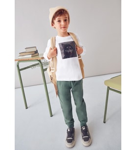 Mayoral Erkek Çocuk Fligranlı Sweatshirt Krem
