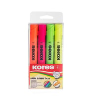 Fosforlu İşaret Kalem Seti 4 lü 1 Paket (Karışık)