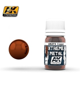 AK 473 30 ml. Bakır Rengi, Xtreme Metal Serisi Model Boyası