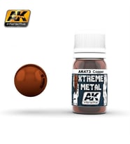AK 473 30 ml. Bakır Rengi, Xtreme Metal Serisi Model Boyası