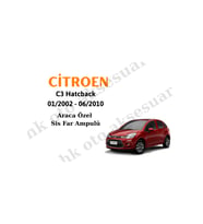 Citroen C3 Hatcback 01/2002 - 06/2010 Sis Far Ampulü