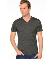 T8540 DEWBERRY T-SHIRT-SİYAH