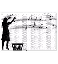 Notalı Müzik Notalar Komik Puzzle 240 Parça Yapboz
