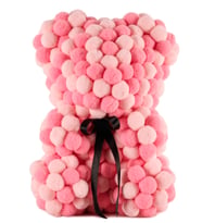 Teddy Pompom Bear - Pembe Mix Ponpon Ayıcık