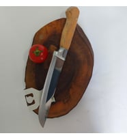 Bilezikli Et Bıçağı 3-No Kasap Bıçağı31 cm   El Yapımı Paslanmaz Dövme Çelikten Özel İmalat  Ahşap Saplı Kurban Bıçağı