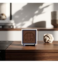 Minimalist Karavan Figürlü Dekoratif Obje, Çalışma Masanıza Macera Katan Tasarım 10x10 cm