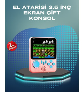 3.5 İnç LCD Ekranlı 666 Oyunlu Taşınabilir Retro Oyun Konsolu