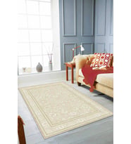 Krem Vintage Kaymaz Tabanlı Makinede Yıkanabilir Halı RV292 - 100 x 160 cm