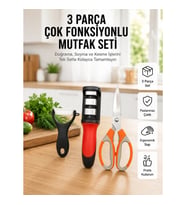 Mey İthalat® Çok Fonksiyonlu Mutfak Makas Seti –Pratik Mutfak Yardımcısı Yeni Nesil