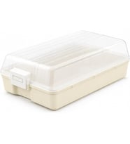 Lexroo Şeffaf Kapaklı Buzdolabı Düzenleyici Kutu 32x18 cm Plastik Gıda Organizeri