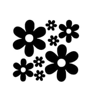 Küçükten Büyüğe Papatya Sticker Yapıştırma