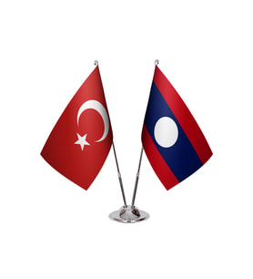 Laos İkili Masa Bayrağı