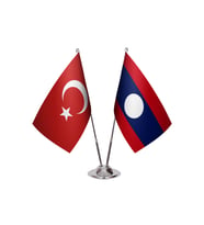 Laos İkili Masa Bayrağı