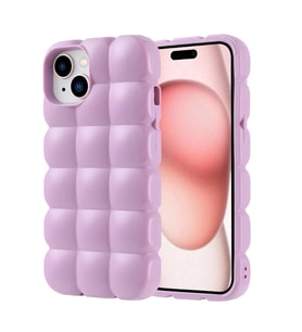 Apple iPhone 15 Kılıf Parlak Esnek Silikon Zore Dom Dom Kapak