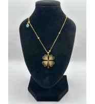 Arnes Jewelry Çelik Nazar Boncuklu Yonca Kolye
