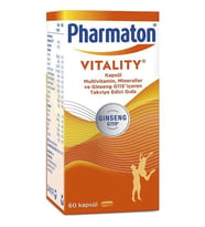 Pharmaton Vitality 60 Kapsül Multivitamin 8699809190146