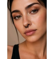 On mm 2 Adet Yarım Ay Siyah Unısex Pirsıng