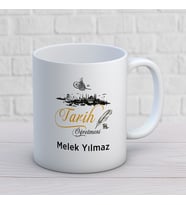 Kişiye Özel Meslek Tarih Öğretmeni Hediyelik Kupa Bardak