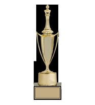 ODAK KUPA - Figürlü Kupalar - Satranç Figürlü Kupalar FG-040 B - 34 cm