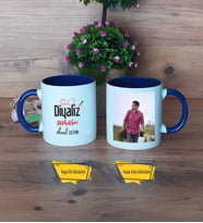 Diyaliz Teknikeri Kupa Bardak Lacivert Fotoğraflı Diyaliz Teknikerine Hediye