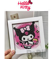 DIY Kendin Yap Elsanatları Hello Kitty Anime Elmas Boyama Seti 15 X 15 - Model 1