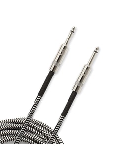 Planet Waves PW-BG-10BG Gitar Kablo 3 Metre Braided Inst Cbl Bk-Gy  Korozyona Dayanıklı - Saf Sinyal - Esnek