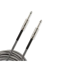 Planet Waves PW-BG-10BG Gitar Kablo 3 Metre Braided Inst Cbl Bk-Gy  Korozyona Dayanıklı - Saf Sinyal - Esnek