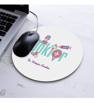 Hediyelik Doktor Temalı Yuvarlak Mousepad