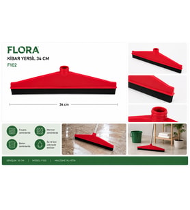 FLORA KİBAR YERSİL 34 CM (Karışık Renkli)