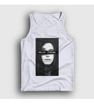 Presmono Unisex Beyaz Hello Friend Hacker Mr Robot Atlet 403471tt