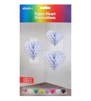 Süs petek modeli kalpli 3 lü set beyaz pk:3-