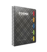 GIPTA COSMO 17x24 SPİRALLİ 5 SEPERATÖRLÜ 150 YP. PP KAPAK ÇİZGİLİ DEFTER