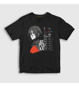 Presmono Unisex Çocuk Siyah Signalis Wake Up T-Shirt
