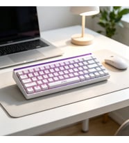 RGB Işıklı Gaming Oyuncu Klavyesi - Kompakt Kablolu Mekanik Hisli Klavye, Renkli LED Aydınlatmalı, Türkçe Q Klavye
