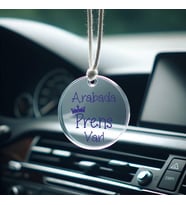 Arabada Prens Var Dikiz Aynası Pleksi Araç Süsü