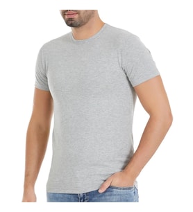 Yıldız 92 Gri Likralı Kısa Kollu Erkek T-Shirt Atlet