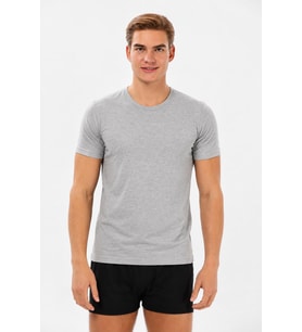 Yıldız Premium Collection Erkek Pamuklu Likralı Kısa Kollu Erkek T-Shirt Atlet