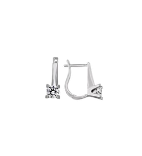 925 Ayar Gümüş Zirkon Taşlı Küpe - K010801