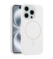 Northcity iPhone 15 Pro Max ile Uyumlu MagSafe Kılıf Jully - Beyaz