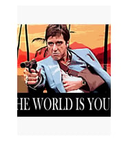 The World Is Yours Tablo Ahşap Poster Dekoratif
