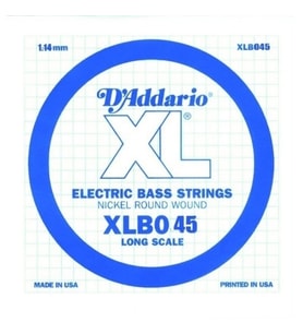 Daddario Xlb045 Bass Tek Tel G (Sol) Xl Nickel Wound 0.045