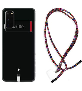 Samsung A02S A03S A10 A12 A13 A21S A22 Kılıf Boyun Asklı Rasta Silikon My Love 1402
