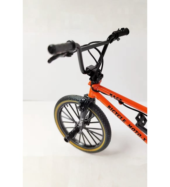 Turuncu Yüksek Kaliteli Metal 1:8 Ölçek Bmx Bisiklet Standlı