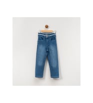 KIZ ÇOCUK 5-8 YAŞ BELİ GÜPÜRLÜ PANTOLON - (STD)