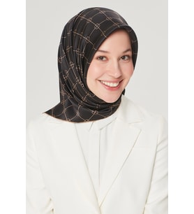 Armine Yeni Nostalji Serisi İpek Twill Eşarp 8555D-11 (Çok Renkli)