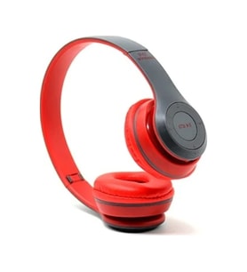PL-2044 P47 Bluetooth Kulak Üstü Kulaklık Kırmızı
